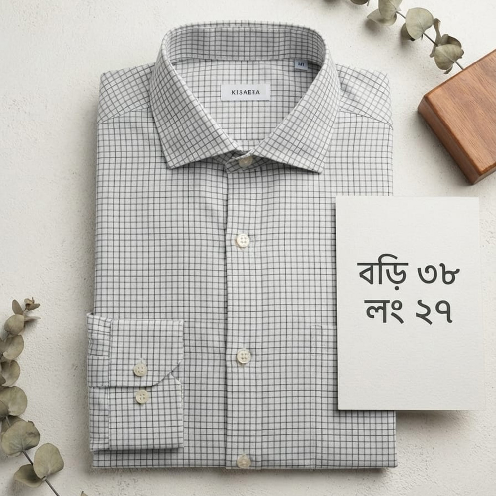 Premium Quality Checkered Shirt - Body 38cm