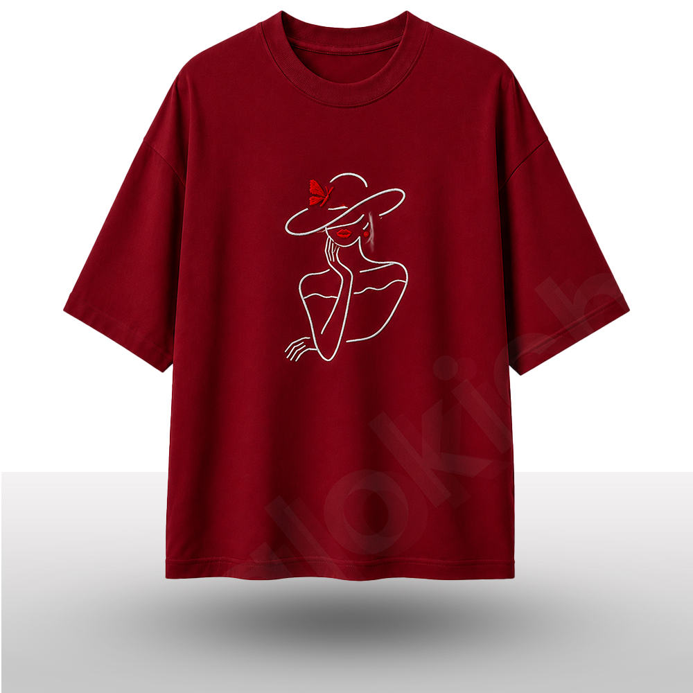 "Vintage Elegance" Aesthetic Drop Shoulder T-Shirt