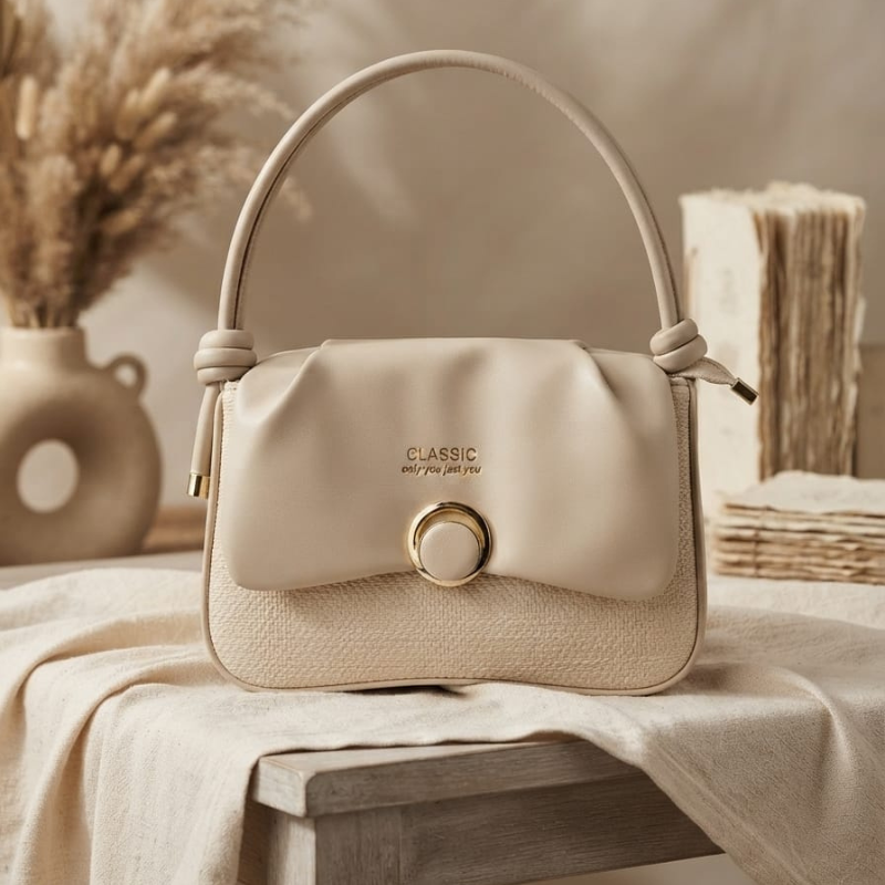 Classic Mini Handbag (Beige)
