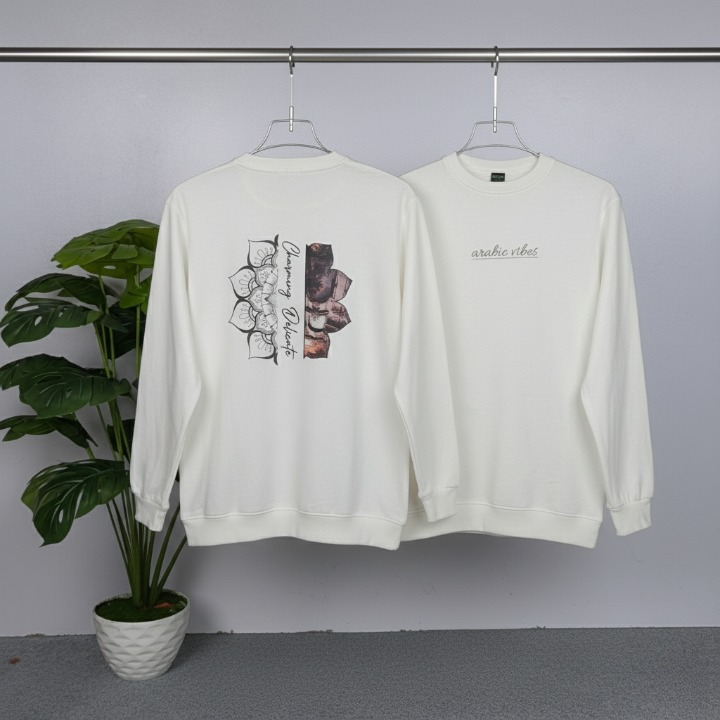Full Sleeve Sweat Shirt  on both sides Printed