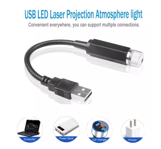 USB Roof Star Night Lights Projector Light