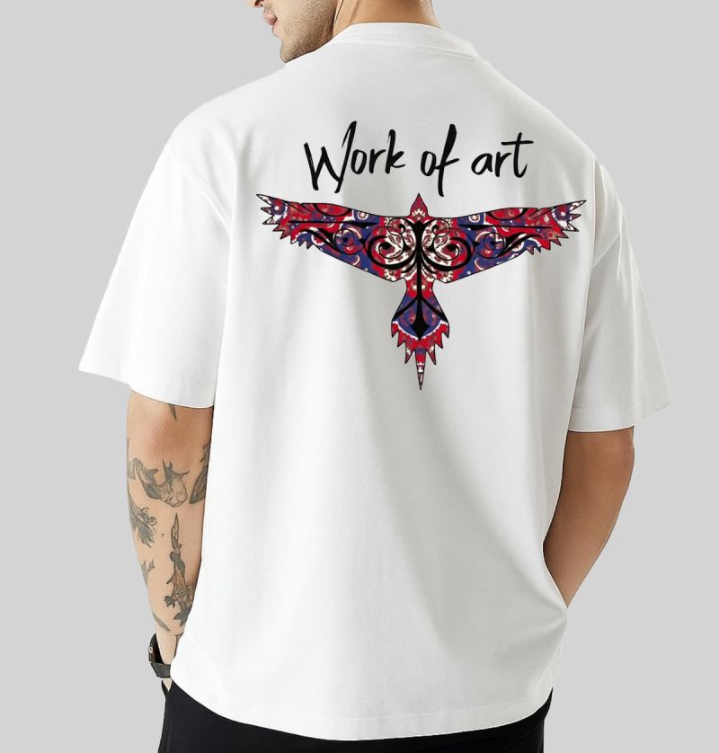 Men's Stylish Premium Drop Shoulder - White