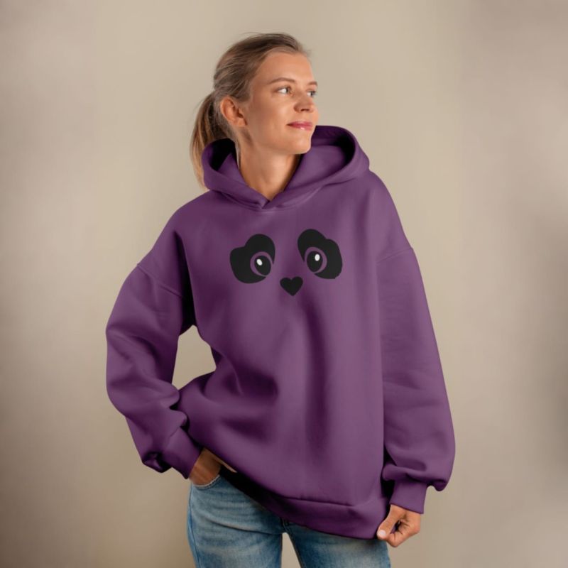 Premium Comfortable Printed Ladies Winter Hoodie ( Purple )