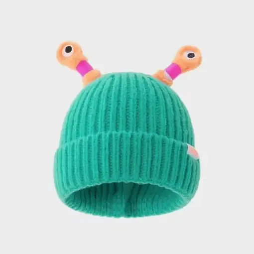 Winter Child Cute LED Little Monster Hat