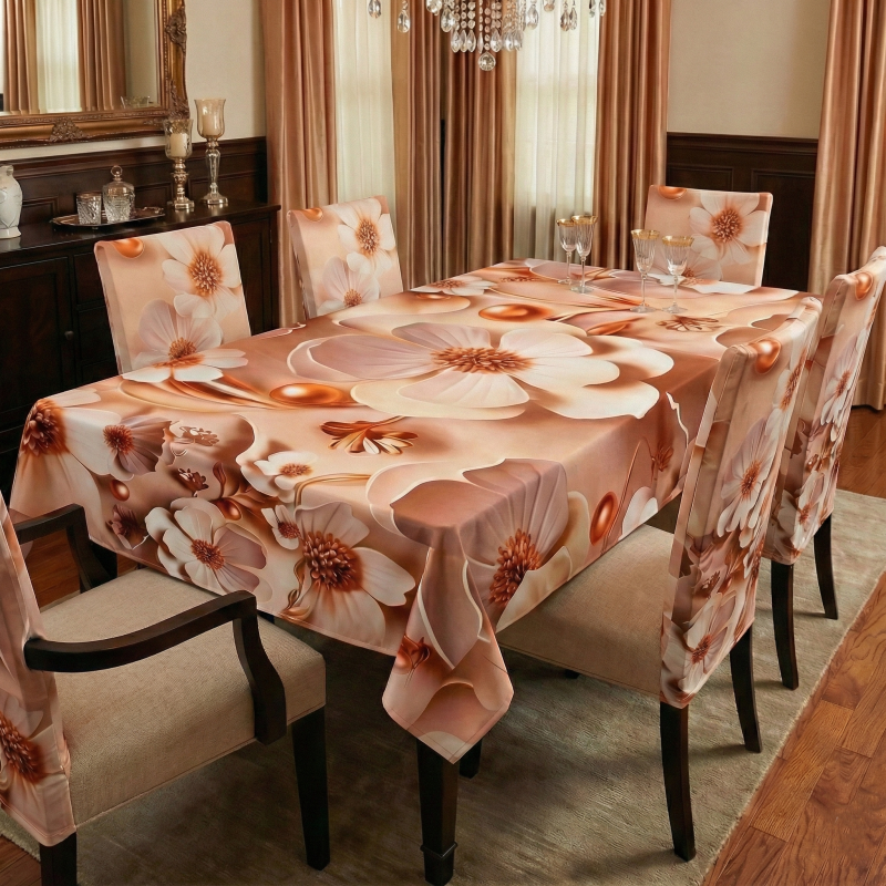 China Premium 3D Print Table Cloth Set