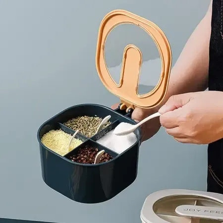 Multi-Function Four Grid Spice Box