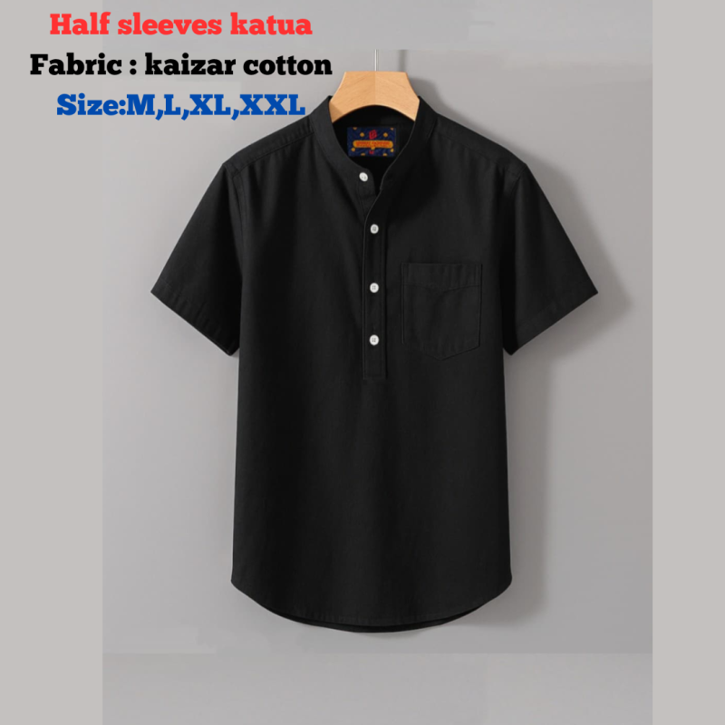 kaizar cotton  Half sleeves katua For Men's