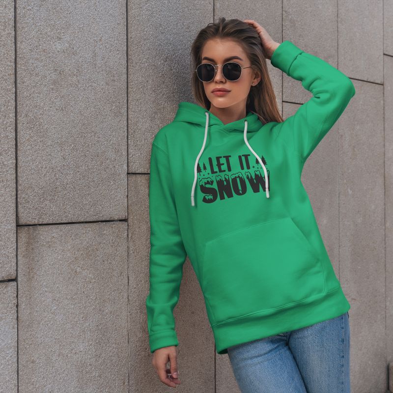 WinterWhisper Ladies Hoodie ( Green )