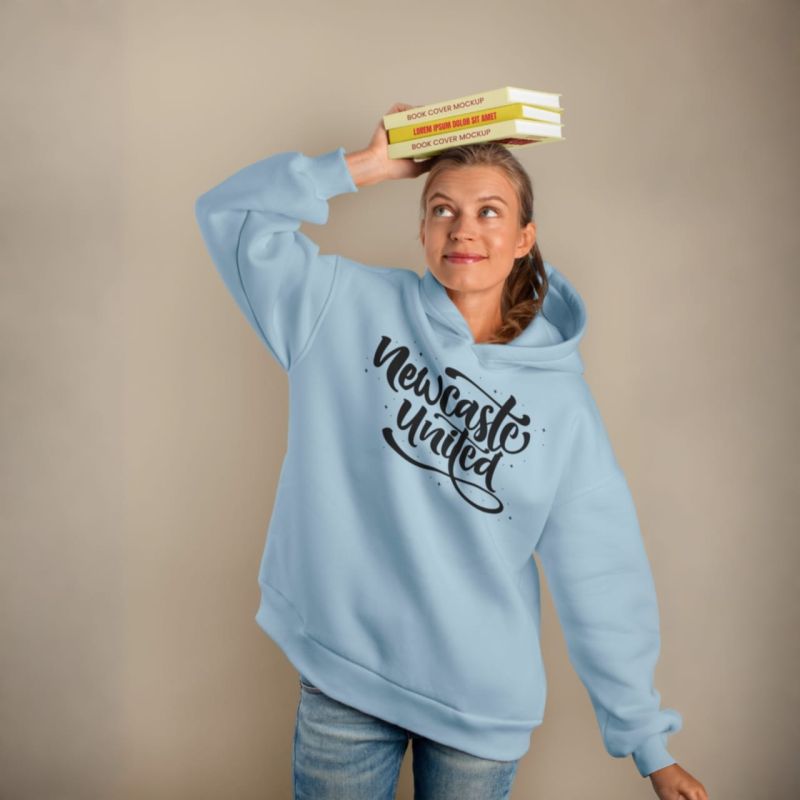WarmNest Ladies Hoodie (Lite Blue)