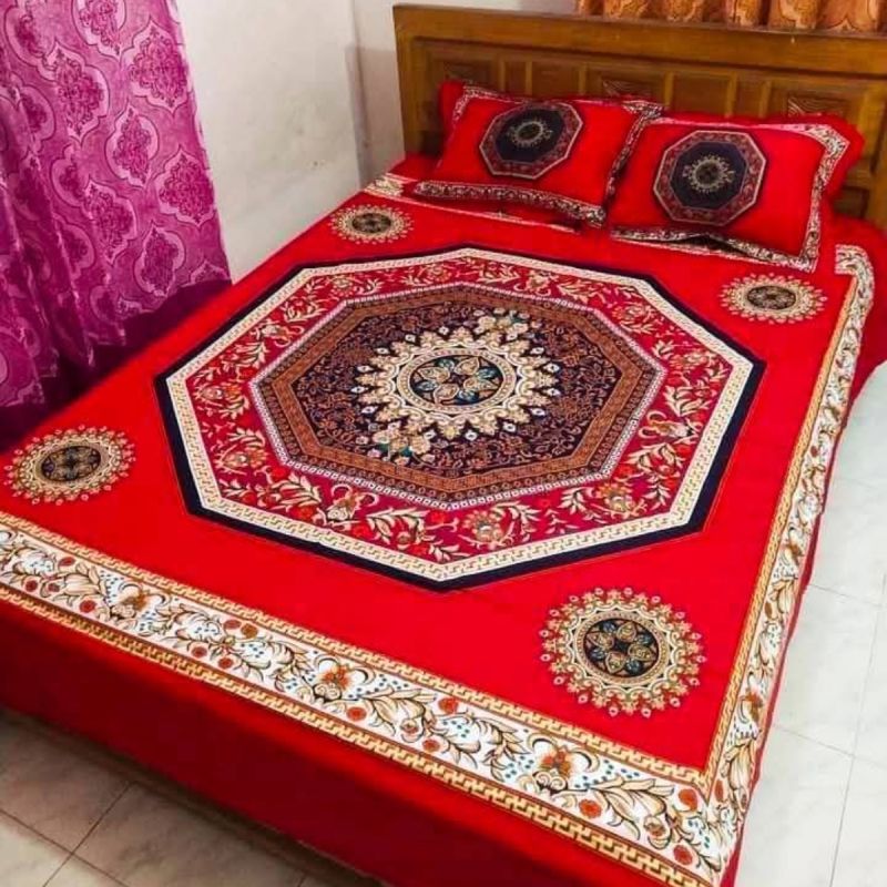 Luxury Panel Cotton Bed Sheet