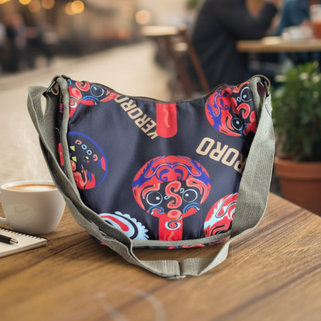 Messenger Shoulder Tide Bag ( black brown color )