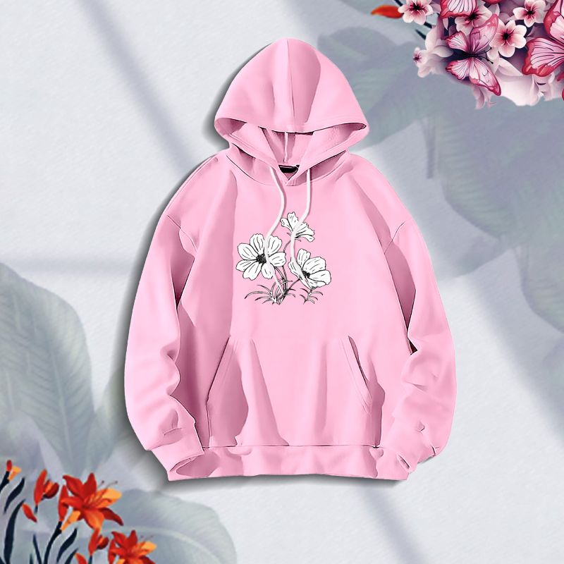Premium Comfortable (joba-Pink) Ladies winter hoodie