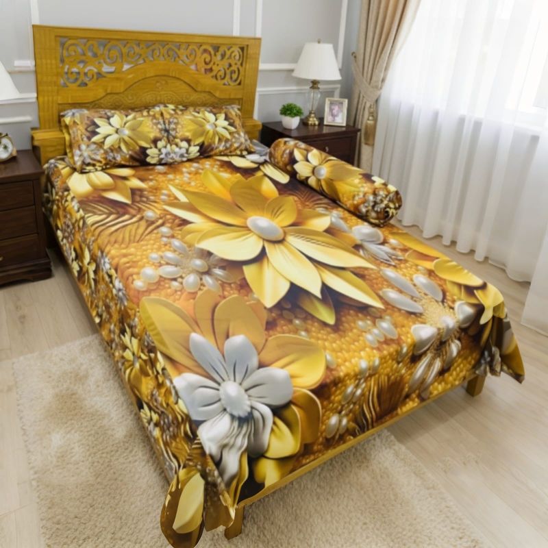 China Premium 3D Design Bed Sheet