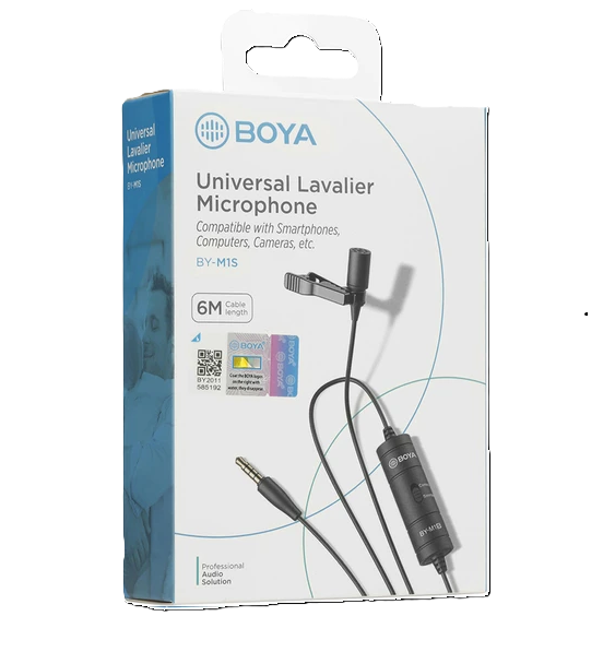 BOYA BY-M1S Universal Lavalier Microphone
