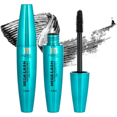 Pastel Beauty Mega Lash Water Resistant Mascara.