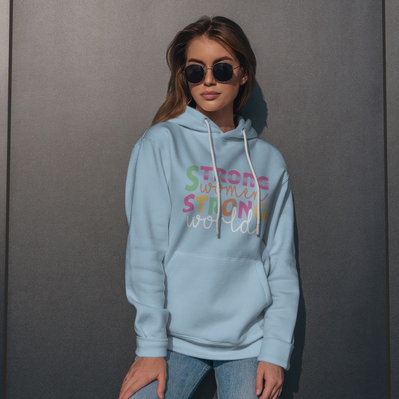WinterWhisper Ladies Hoodie ( Sky Blue )