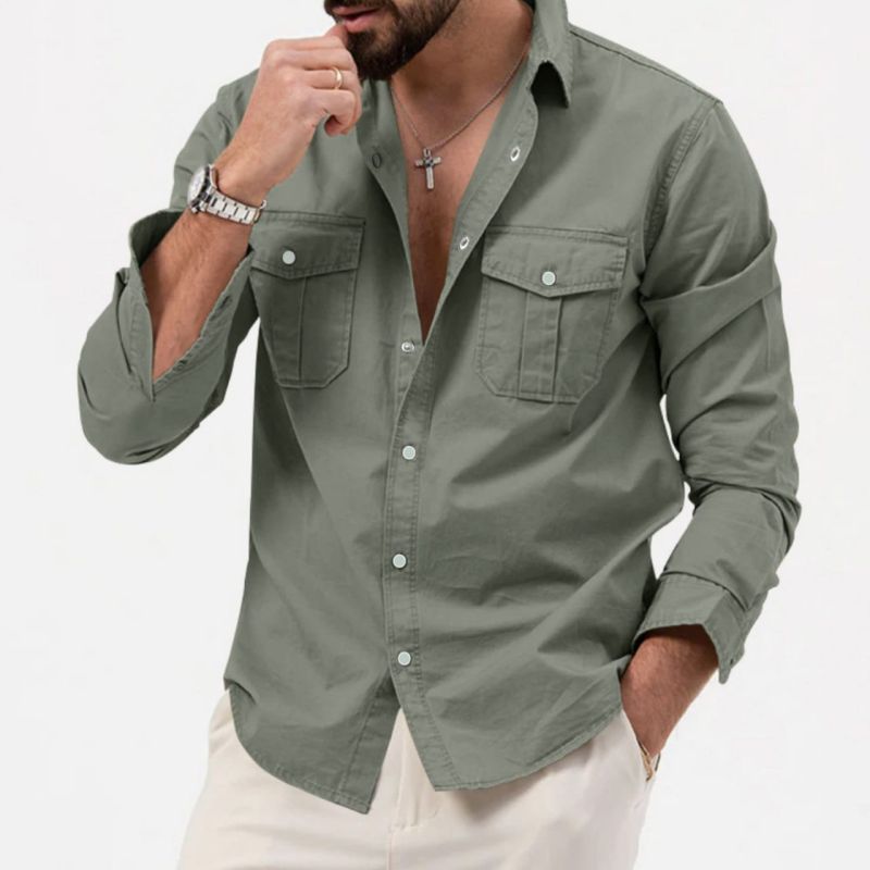 Full sleeves double pocket Shirt