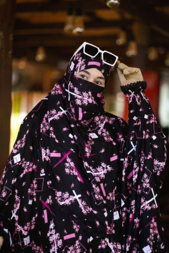 Elegant Palazzo long Khimar Set