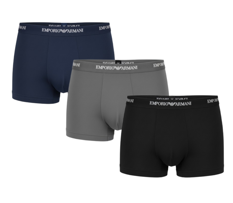 EMPORIO ARMANI 3-Pack Boxer Shorts Men's Trunks ( Multi Color)