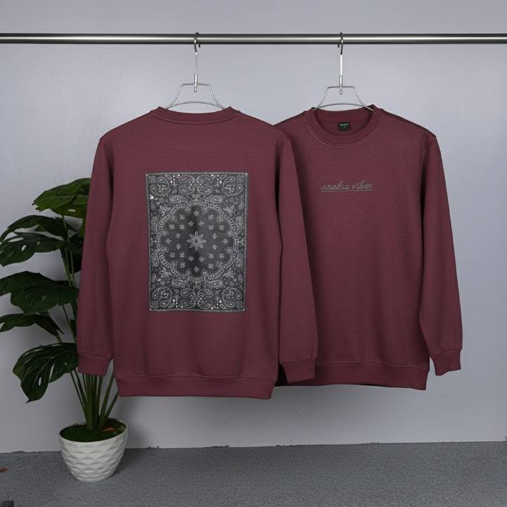 Full Sleeve Sweat Shirt  on both sides Printed