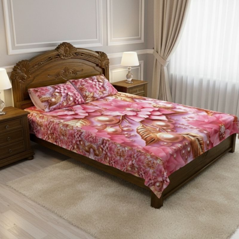 China Premium 3D Design Bed Sheet