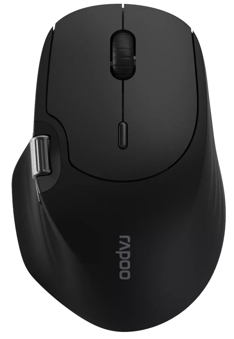 Rapoo MT560TM Multi-Mode Wireless Ergonomic Mouse – Black