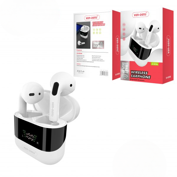 VEN-DENS Wireless Earphone With Smart Display VD BT008