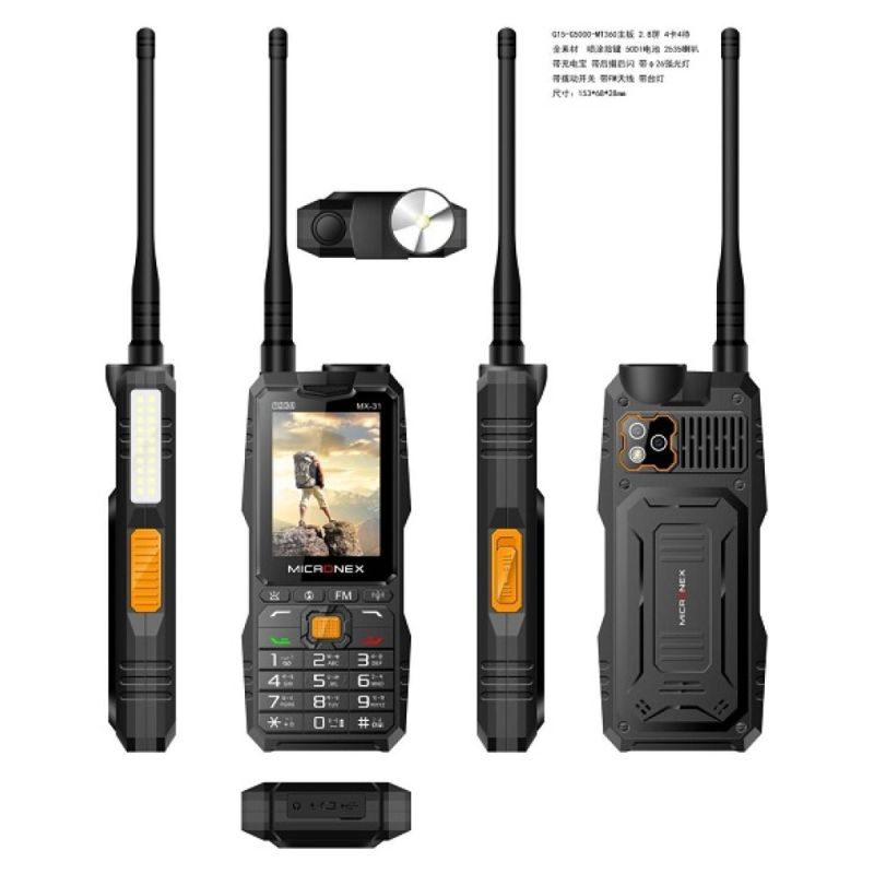 Micronex MX31 Phone Network Antenna Mobile 5500mAh Battery 4 SIM