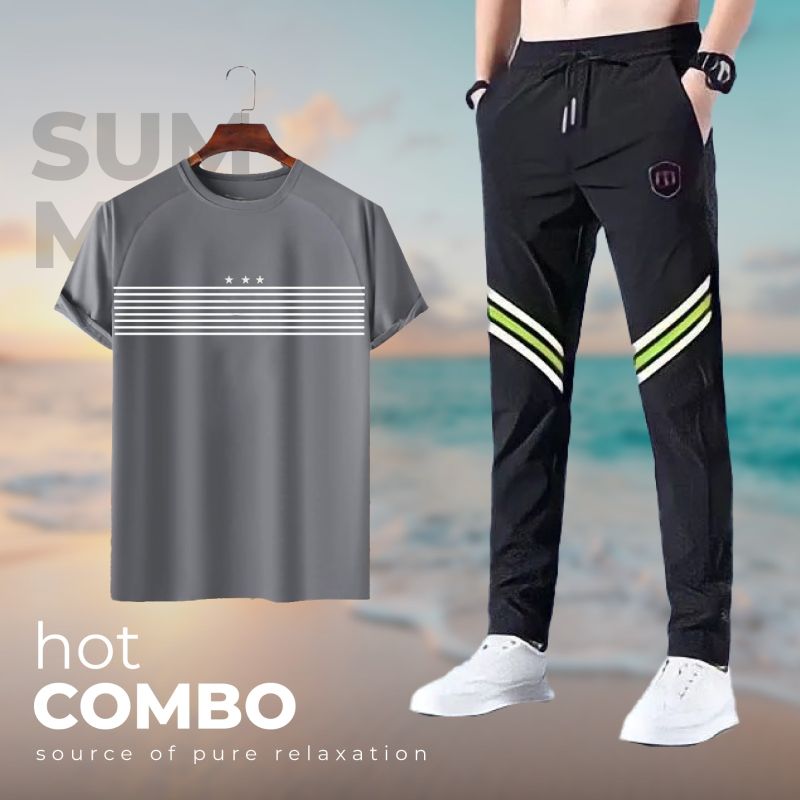 Stylish Sports T-Shirt & Trouser (2pc Set)