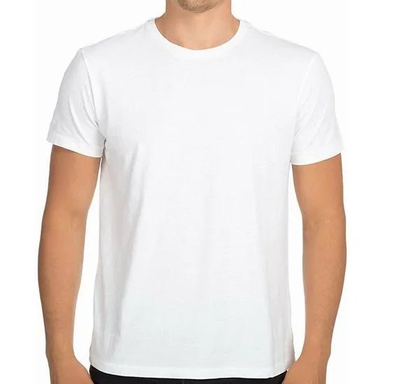 Jersey Fabrics T-Shirt (White) পাতলা কাপড়ের তৈরি জার্সি ফেব্রিক্স টি-শার্ট