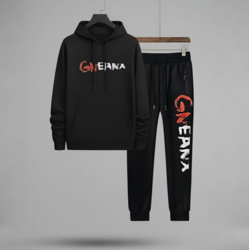 Men's Stylish Hoodie & Stylish Winter Trouser Set (2Pcs)