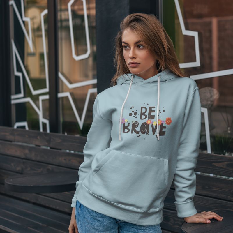 WarmNest Ladies Hoodie (Sky Blue)