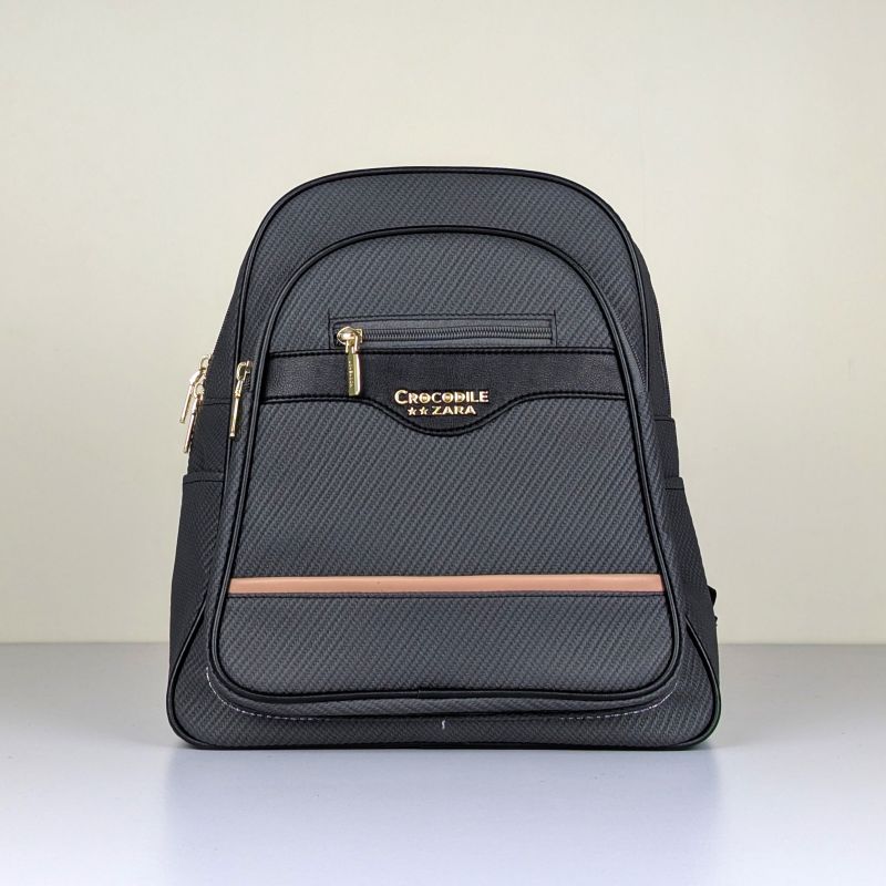 Premium Textured Synthetic Leather Backpack