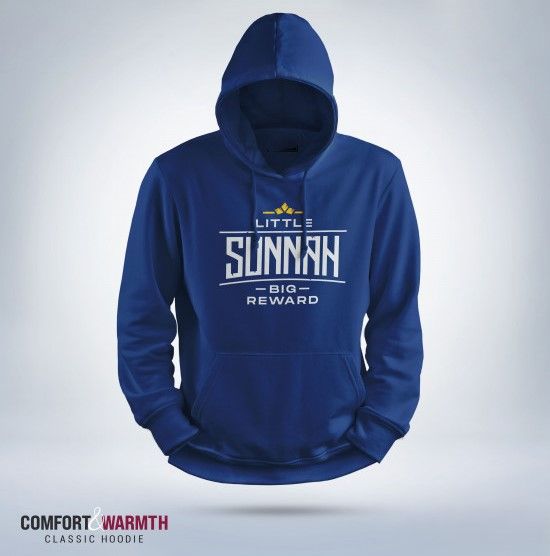 "Little Sunnah Big Reward" Islamic Hoodie (Royal Blue)