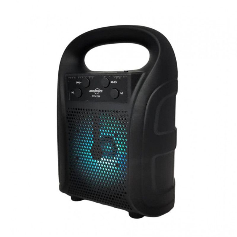 GREATNICE GTS-1386 Bluetooth, USB, TF Card & FM Radio Supported 4 Inch Driver Lighting Effects Speaker