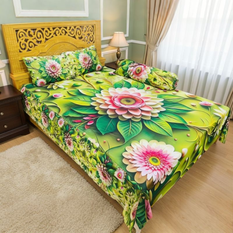 China Premium 3D Design Bed Sheet