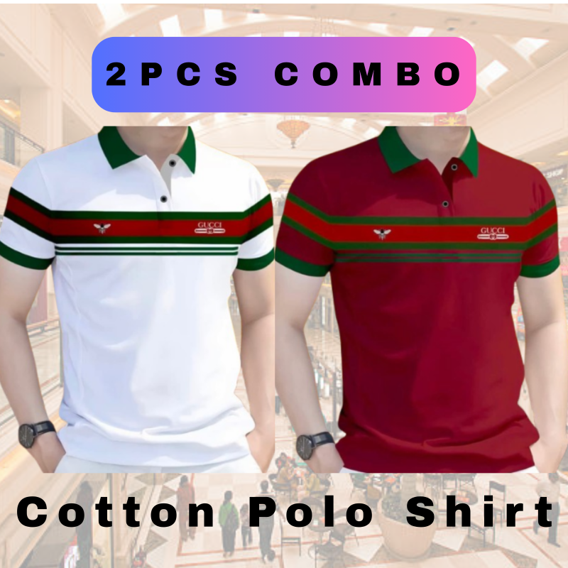 Combo Cotton Polo Shirt For Men's