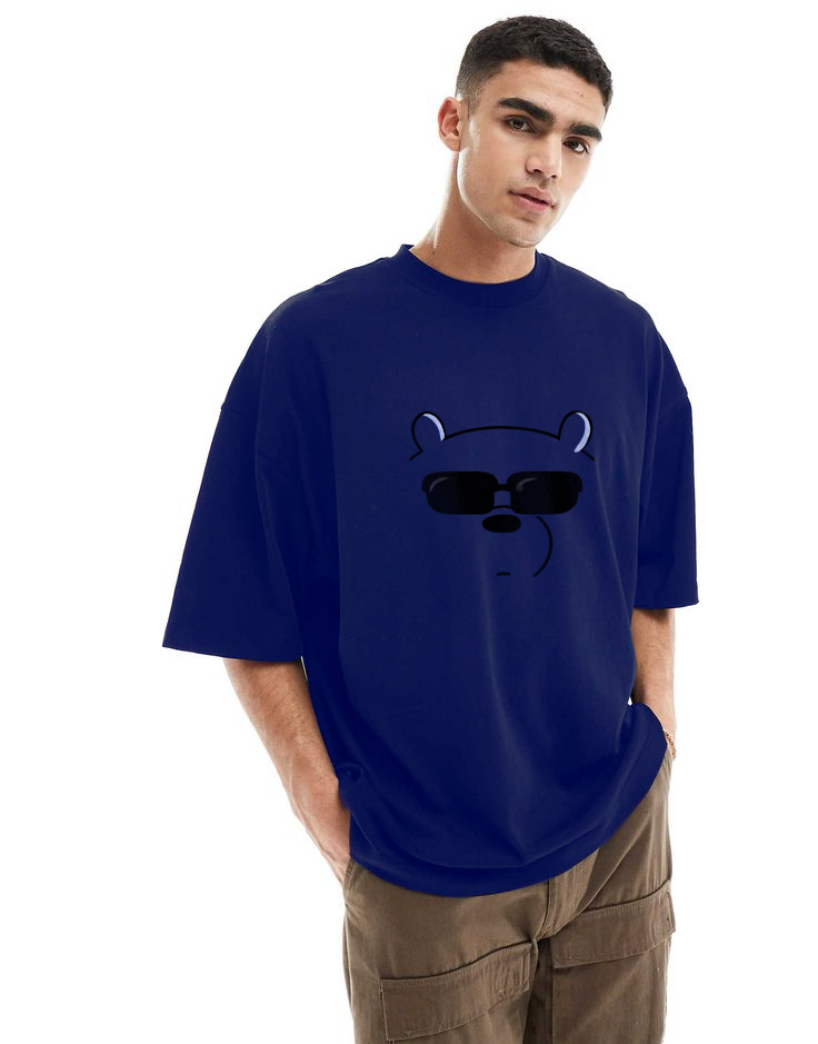 Men's Stylish Drop Shoulder (Blue)